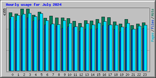 Hourly usage for July 2024